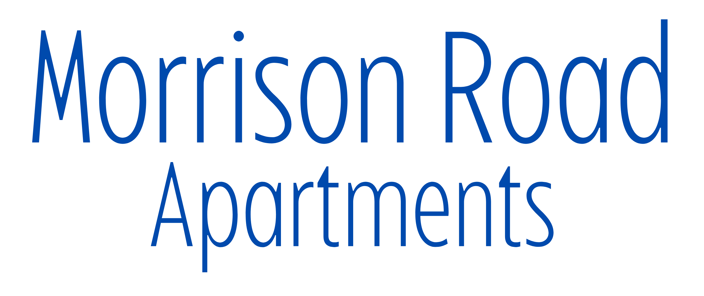 The image is a logo for "Morrison Road Apartments".